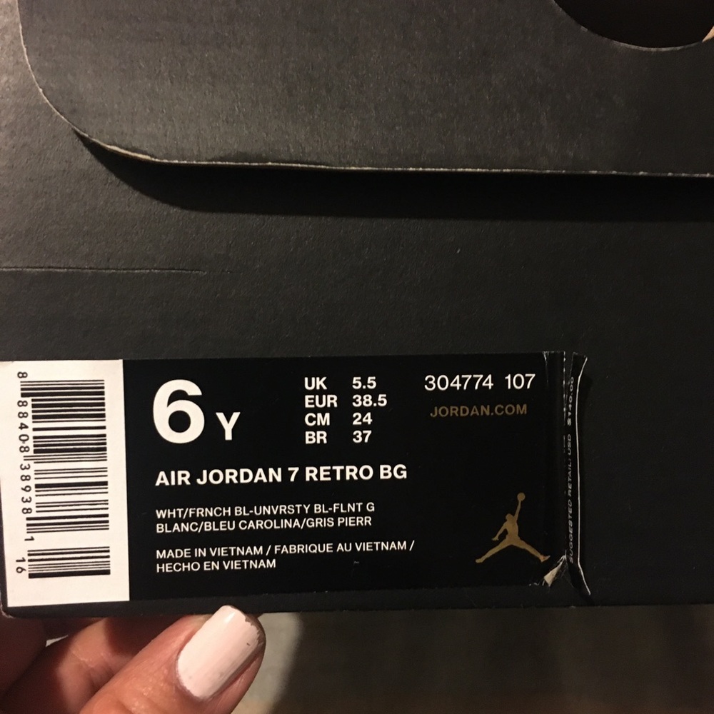 Classic Air Jordan 7 Retro BG (Dodgers color)